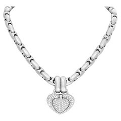 Chimento Necklace in 18k White Gold 2.50 Cts in Diamonds 'G-H Color, VS Clarity'
