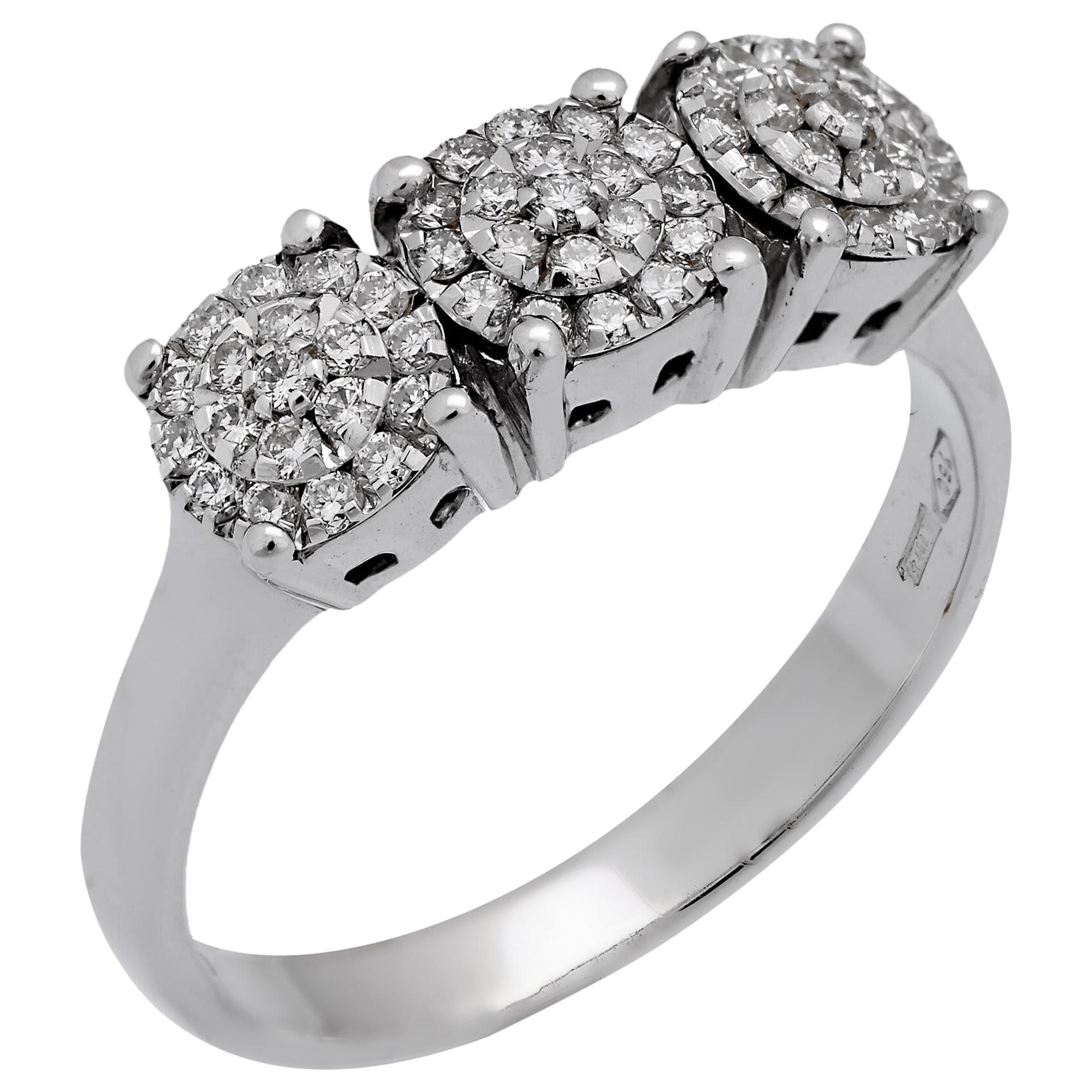 Chimento Past Present Future Diamond Ring For Sale