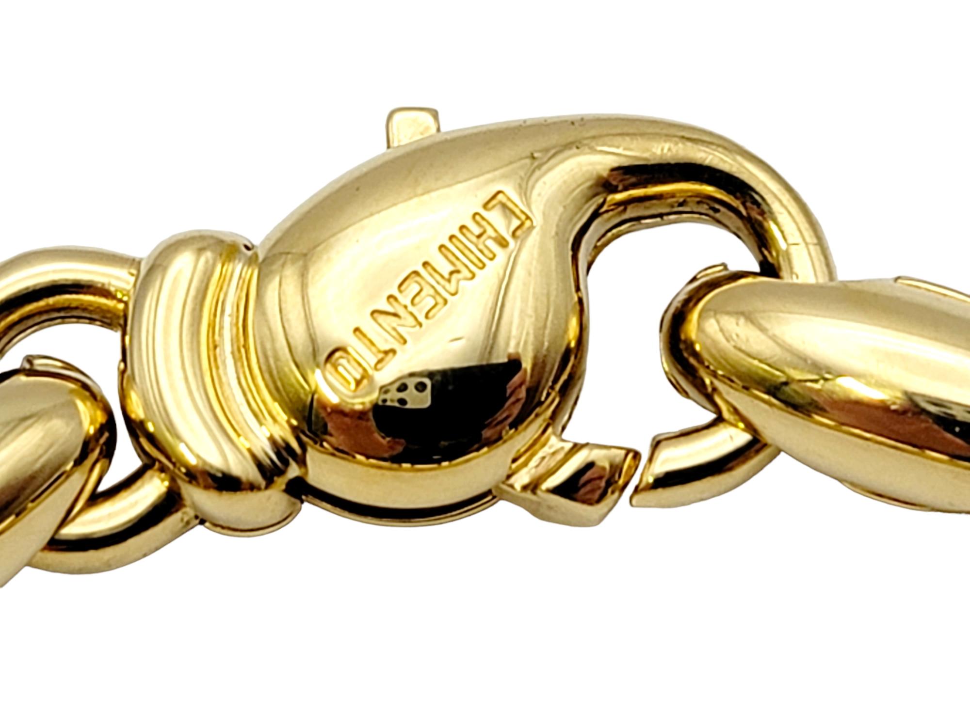 Chimento Polished 18 Karat Yellow Gold Chunky Oval Link Bracelet 3
