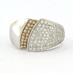 CHIMENTO ring with brilliant cut diamonds up to 0.88ct 18k gold 12.0 grams