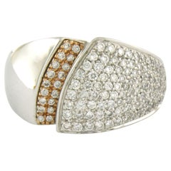 CHIMENTO Ring mit Diamanten im Brillantschliff bis zu 0,88 Karat 18k Gold 1 2,0 Gramm