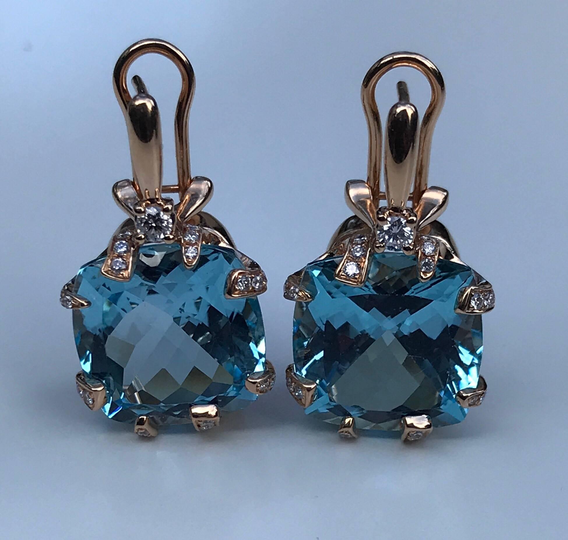 Chimento Topaz and Diamond Earrings 4