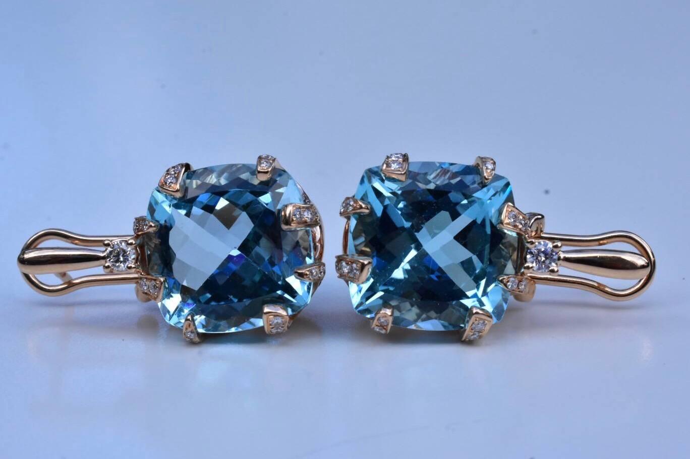 Chimento Topaz and Diamond Earrings 3