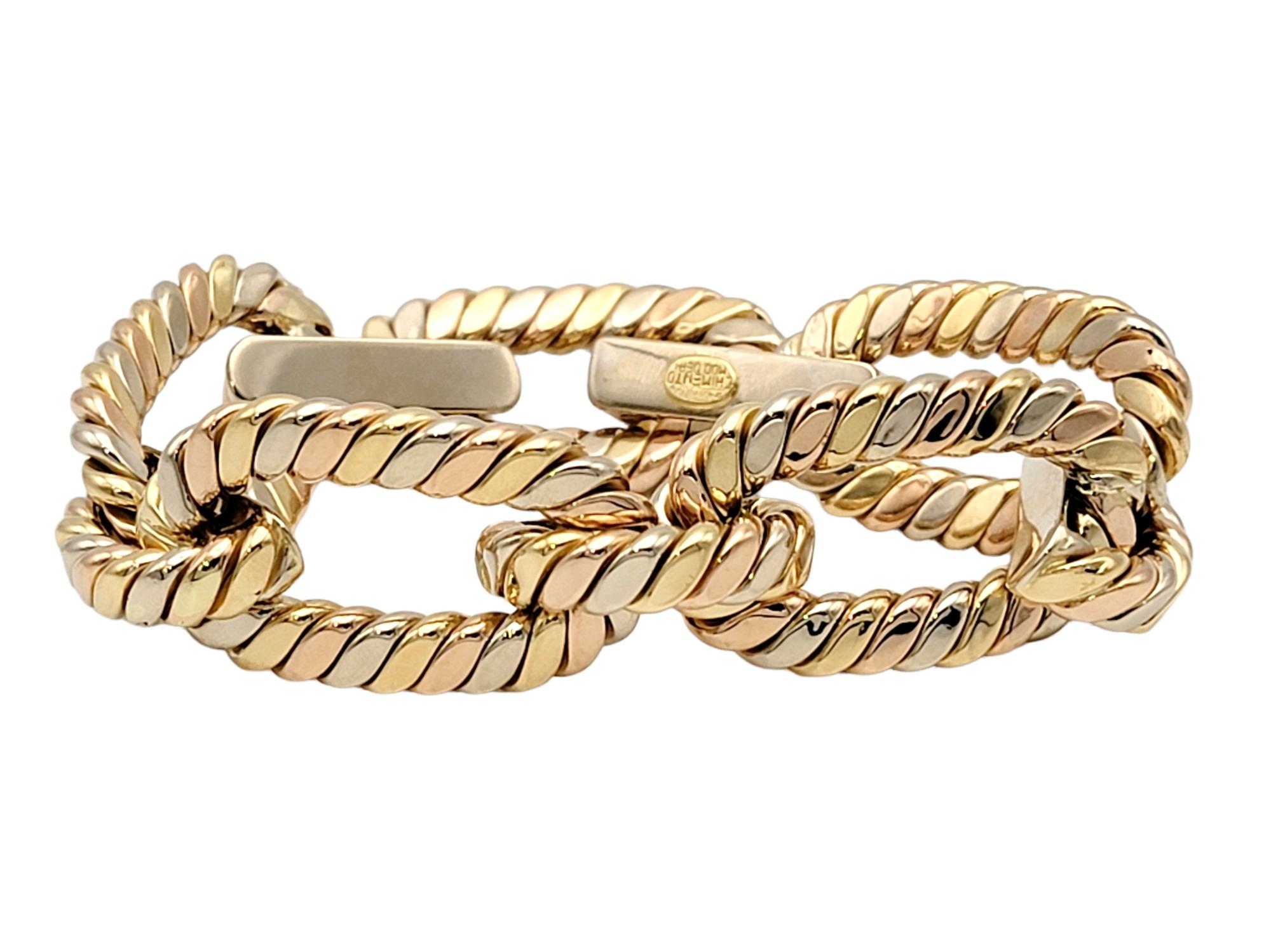 gold bracelet link styles