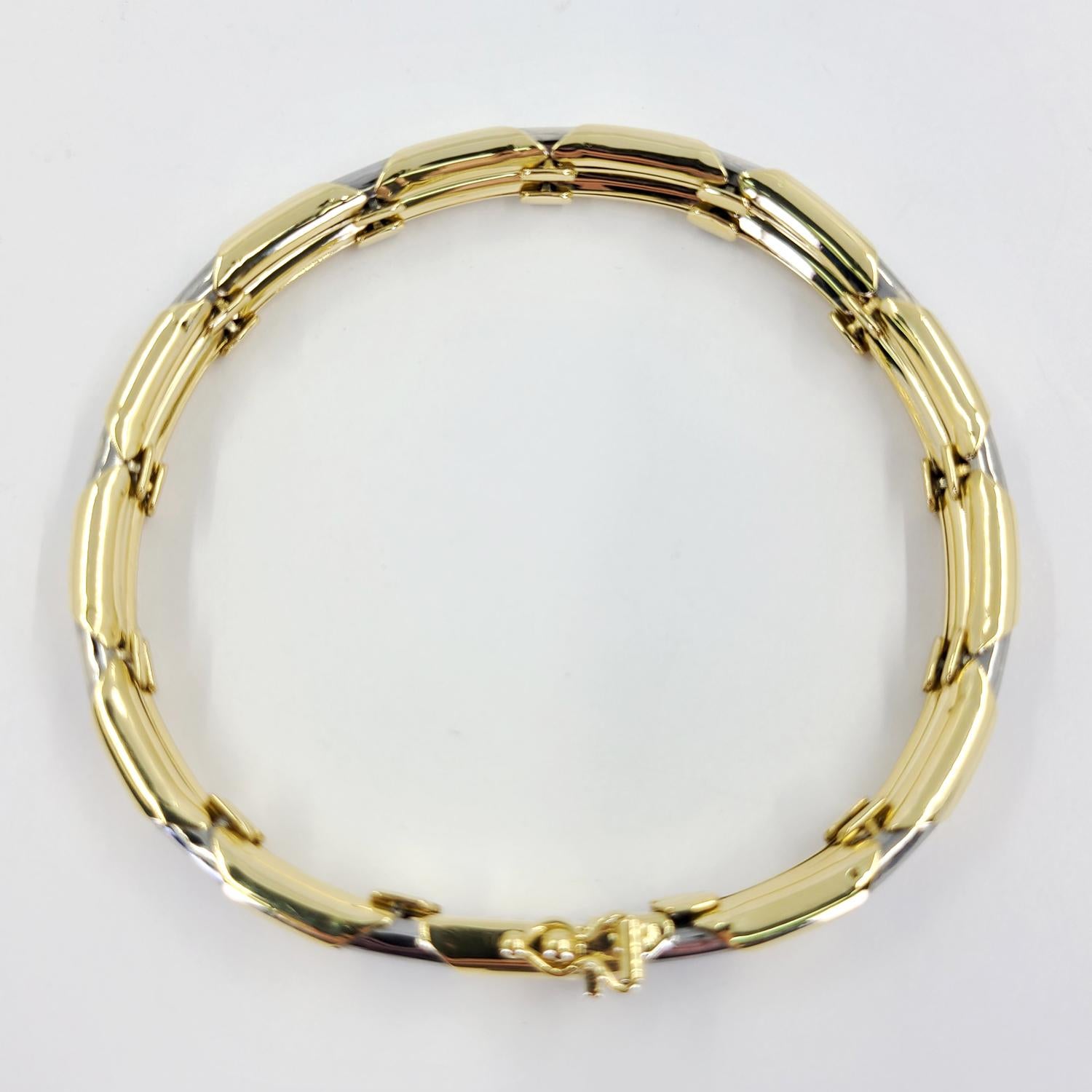 Chimento Two Tone Gold Bracelet In Good Condition In Coral Gables, FL