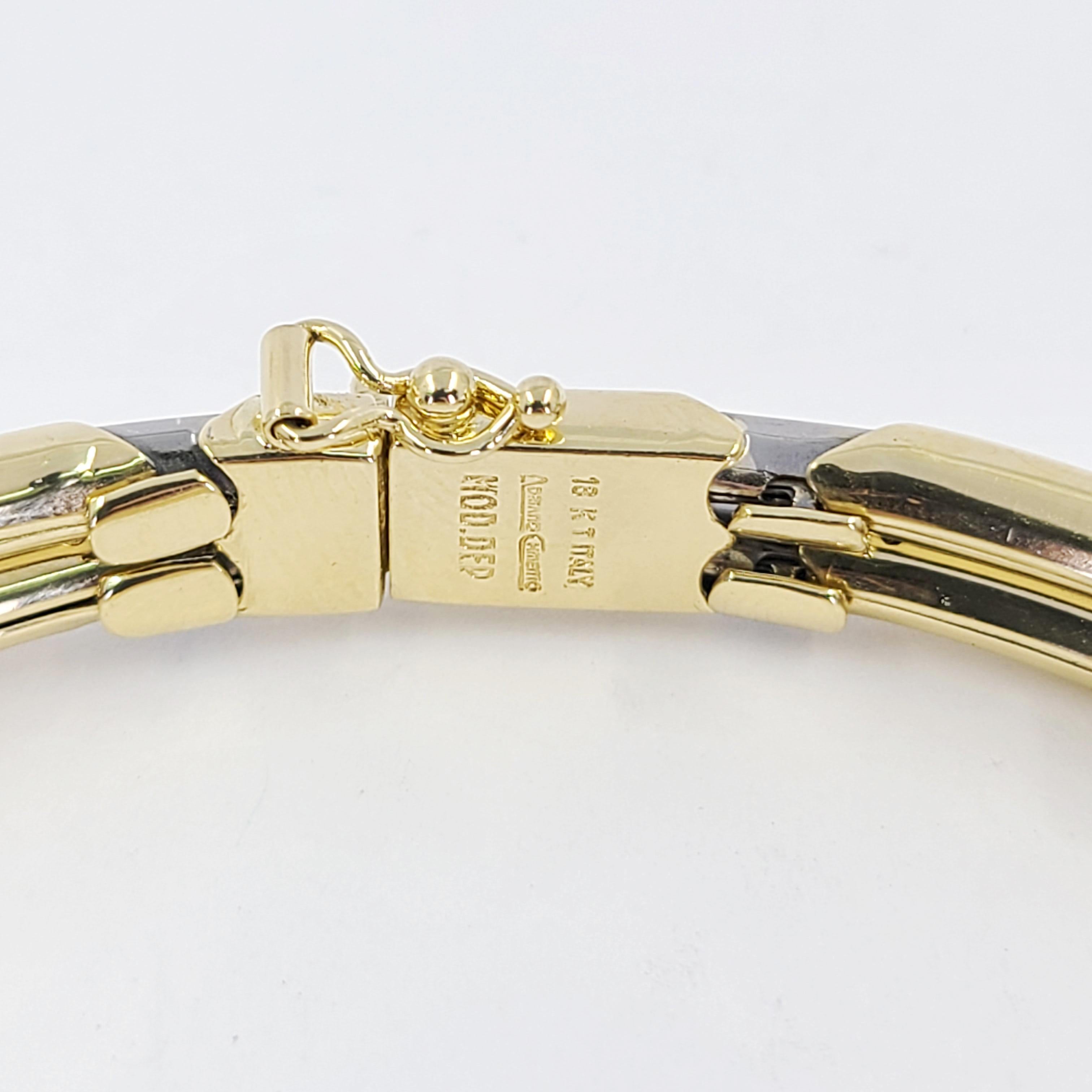 Women's or Men's Chimento Two Tone Gold Bracelet