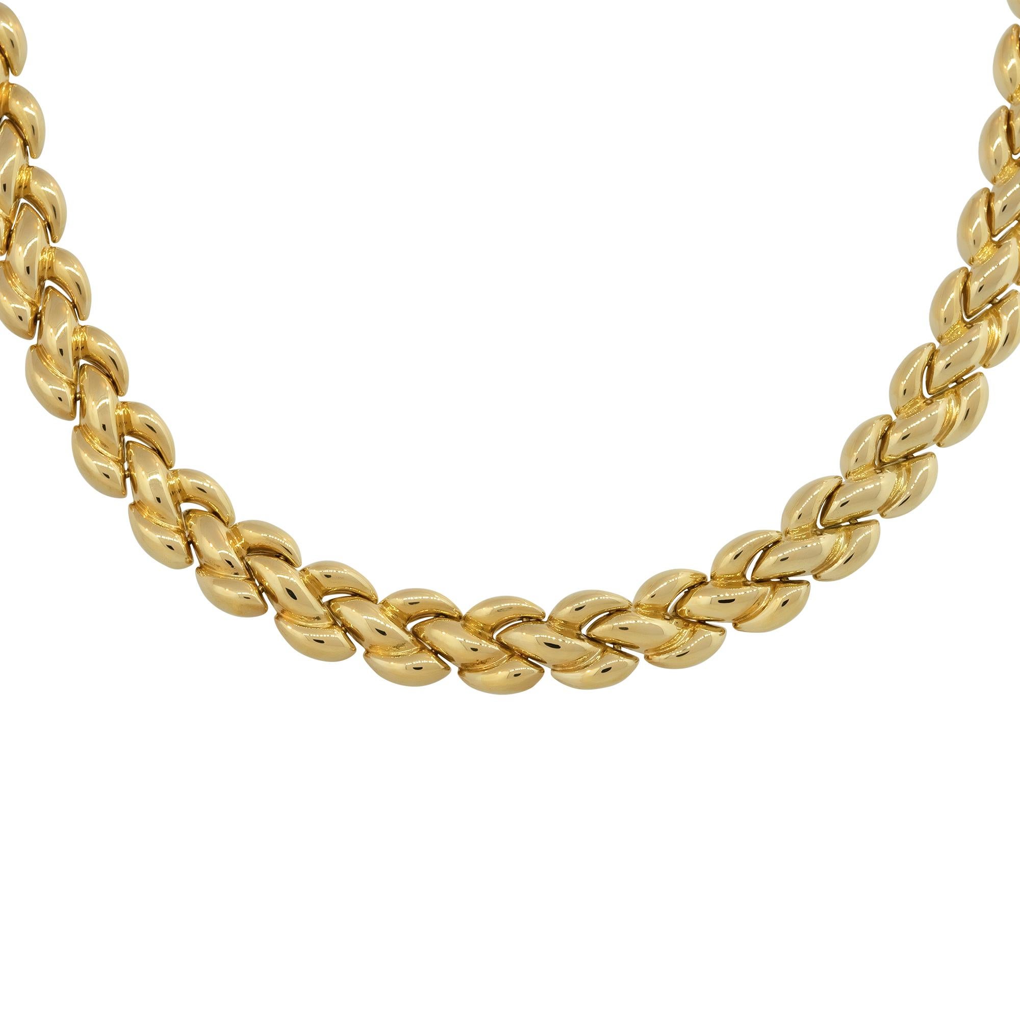 Chimento Wendbare Halskette aus zweifarbigem Gelb- und Weißgold, 18 Karat, auf Lager im Zustand „Hervorragend“ in Boca Raton, FL