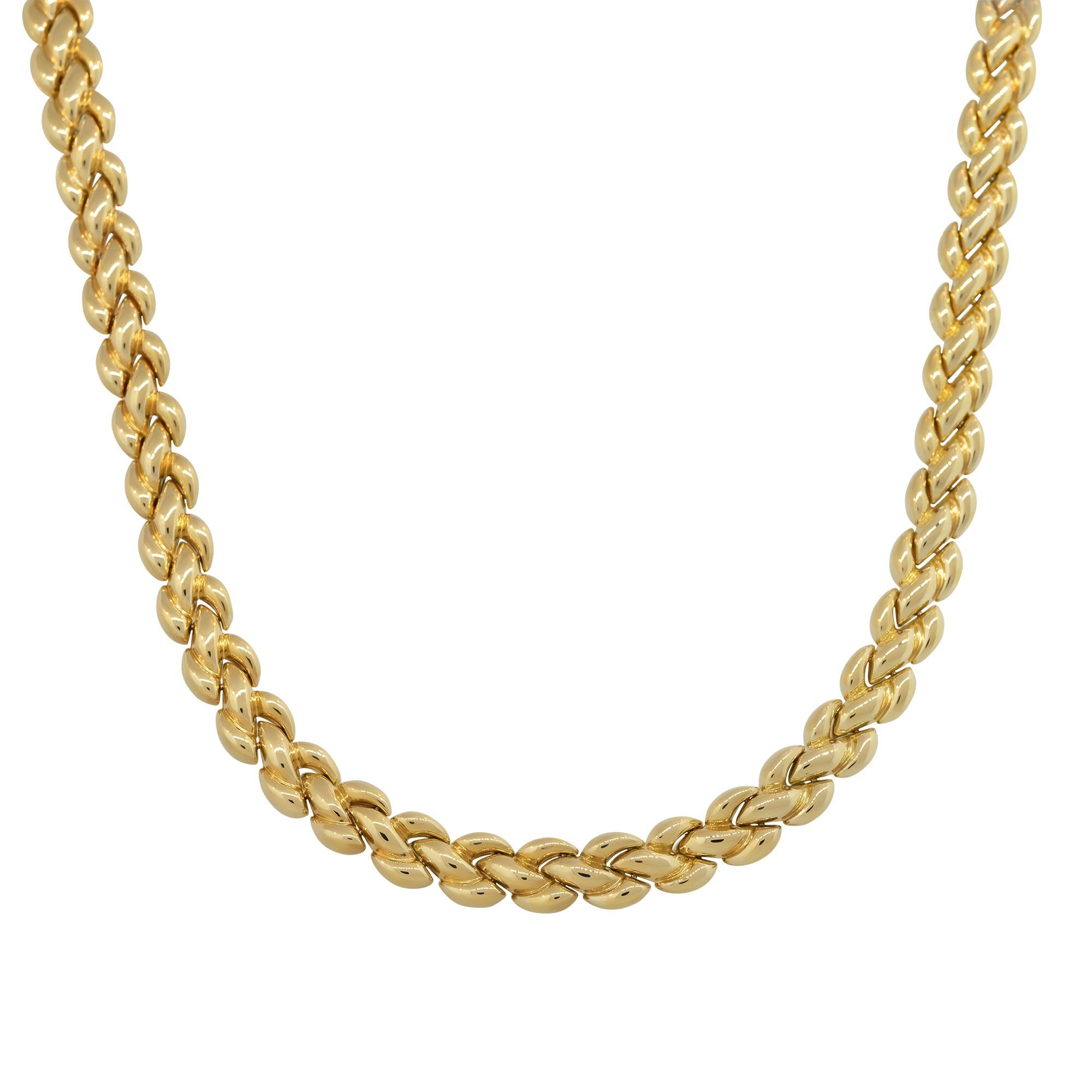 Chimento Wendbare Halskette aus zweifarbigem Gelb- und Weißgold, 18 Karat, auf Lager 1