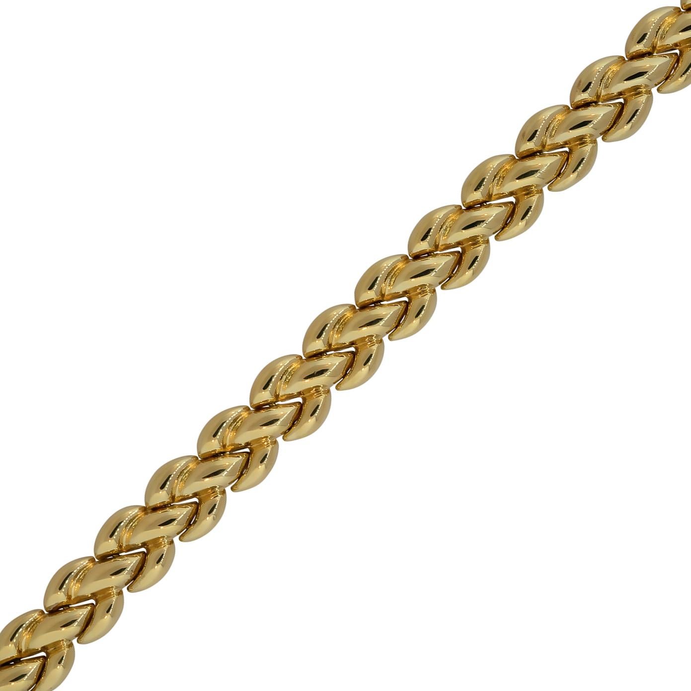 Chimento Wendbare Halskette aus zweifarbigem Gelb- und Weißgold, 18 Karat, auf Lager 3