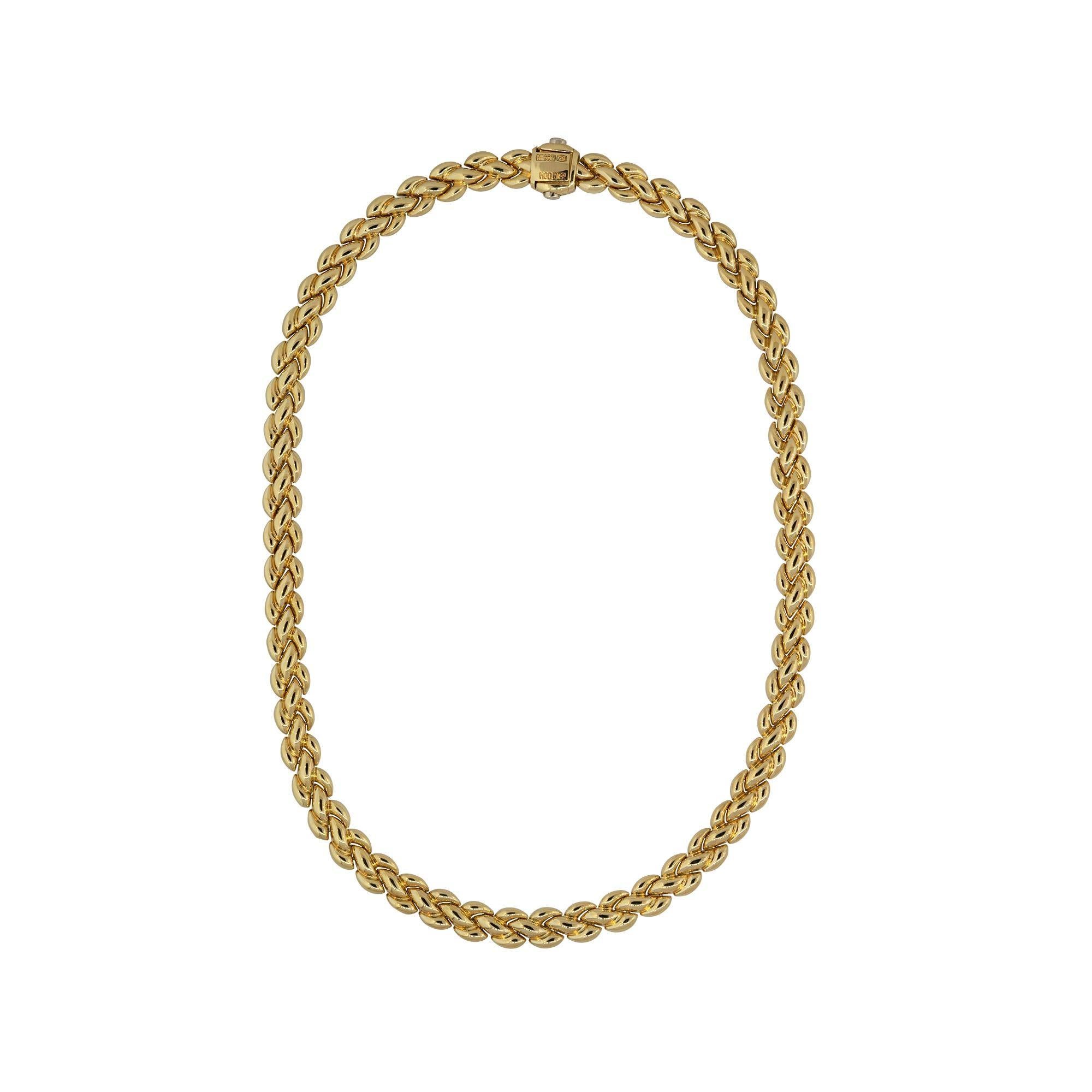 Chimento Wendbare Halskette aus zweifarbigem Gelb- und Weißgold, 18 Karat, auf Lager 4