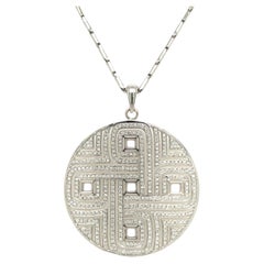 Chimento White Gold and Diamond Pendant Necklace