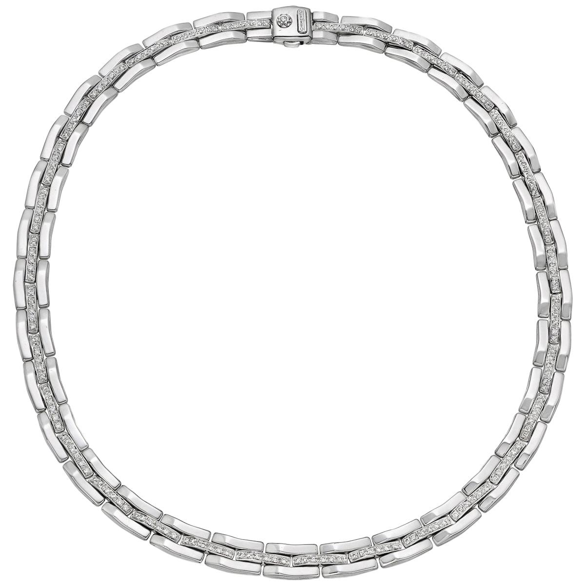 Chimento White Gold Diamond Link Necklace