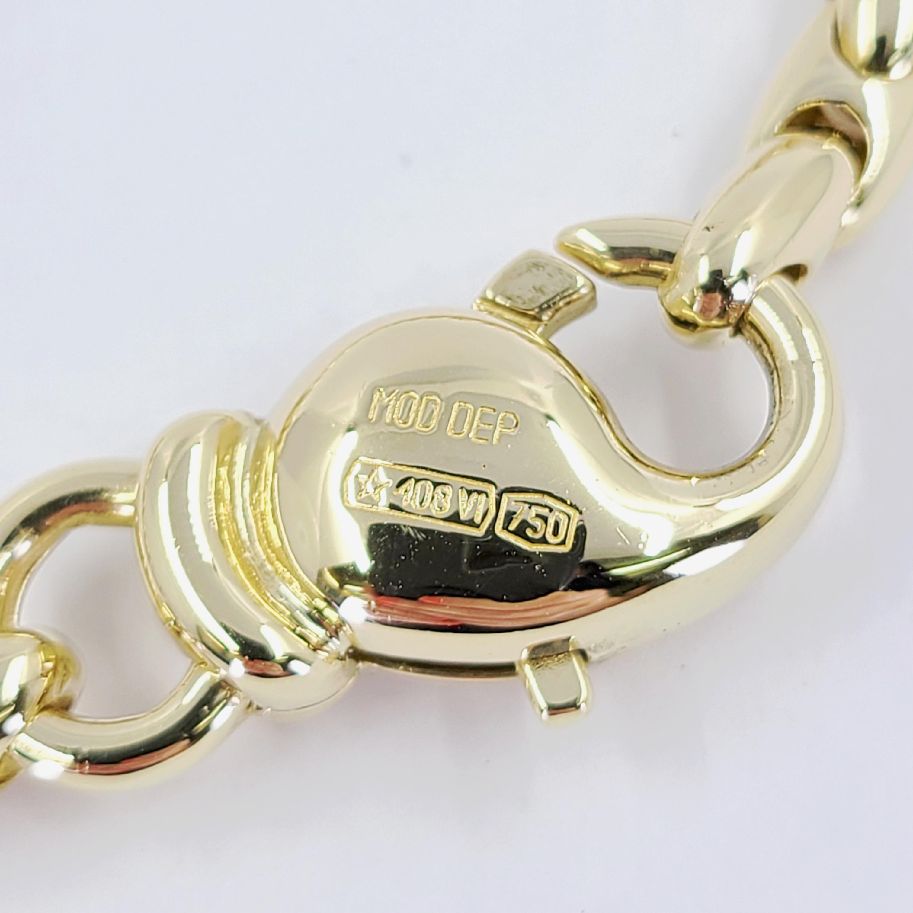 Collier à maillons en or jaune Chimento Bon état à Coral Gables, FL