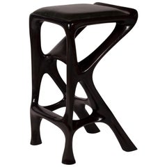 Amorph Chimera Bar stool Solid Wood with Ebony Finish Counter Height