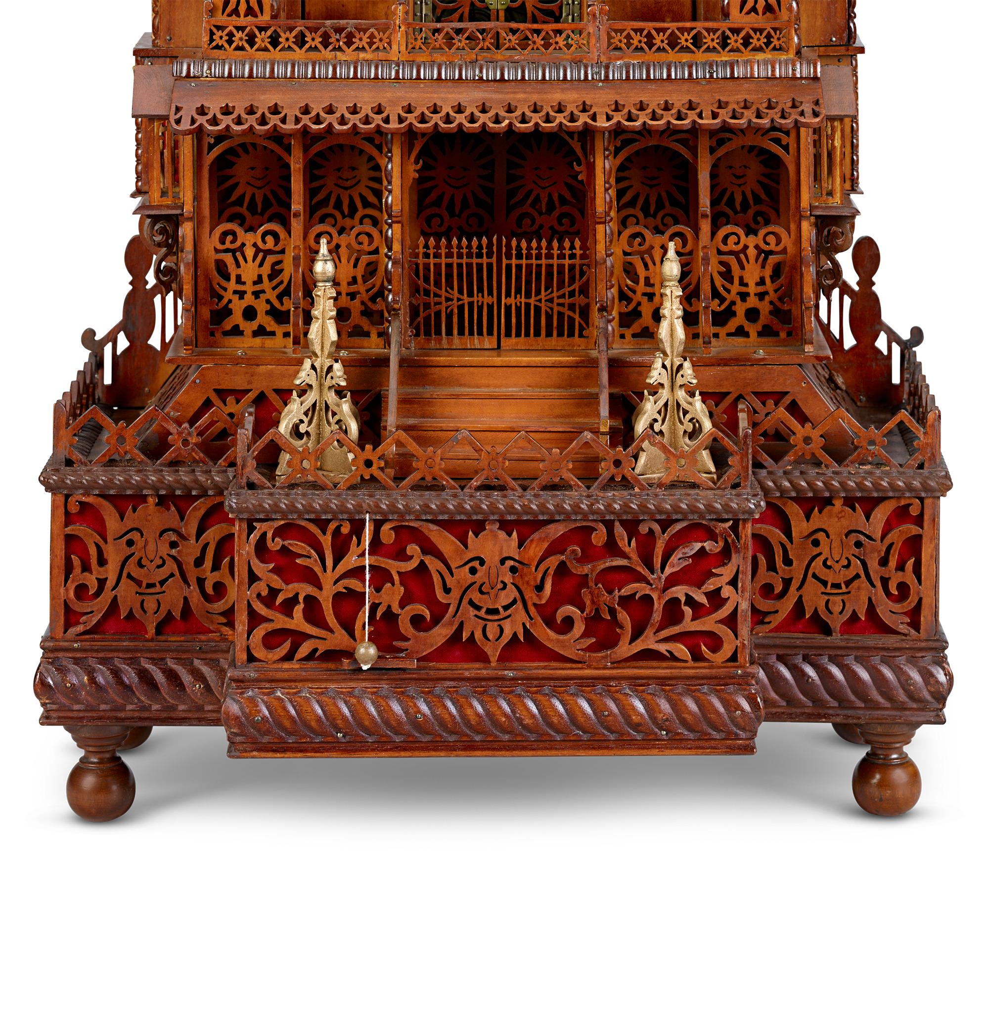20th Century Chimes of Normandy Musical Clock For Sale