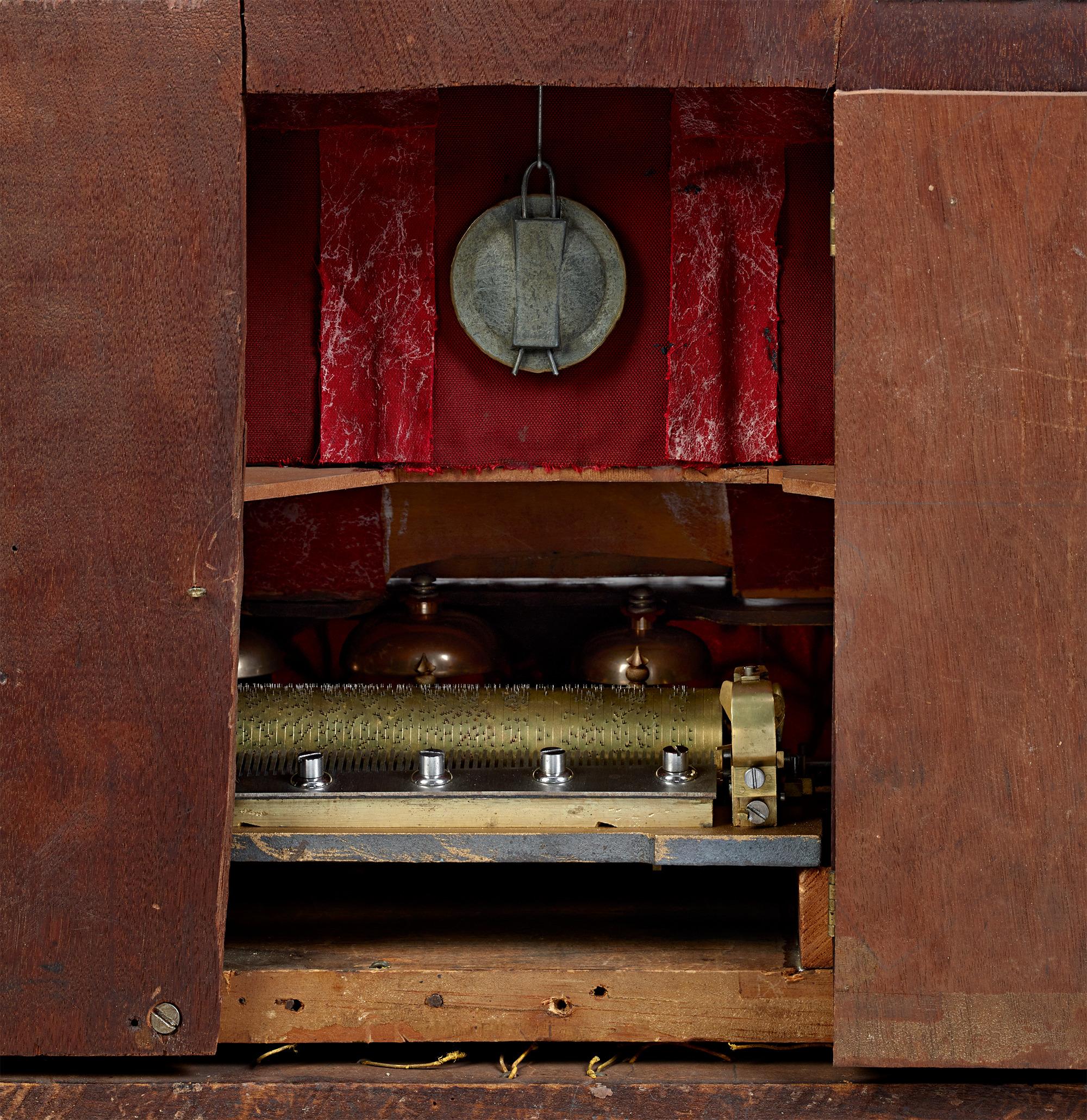 Oak Chimes of Normandy Musical Clock For Sale