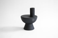 Chimney Charred Vase in "Barro Preto" Handcrafted in Portugal by Origin Made