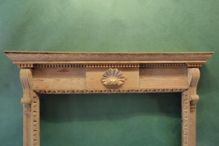 Chimney Piece, Mantle Piece Carved Pinewood George II circa 1730 Wth ...