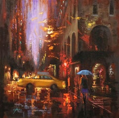 GRAMERCY EVENING, Painting, Oil on Canvas