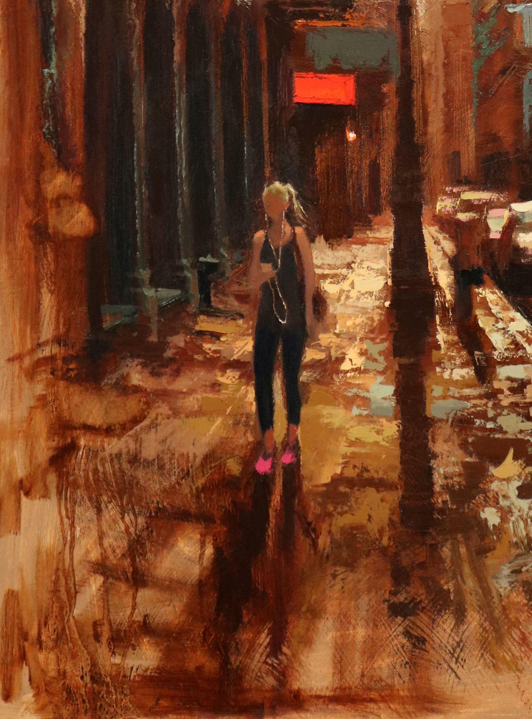 Prince Street After Shower, Painting, Oil on Canvas 1