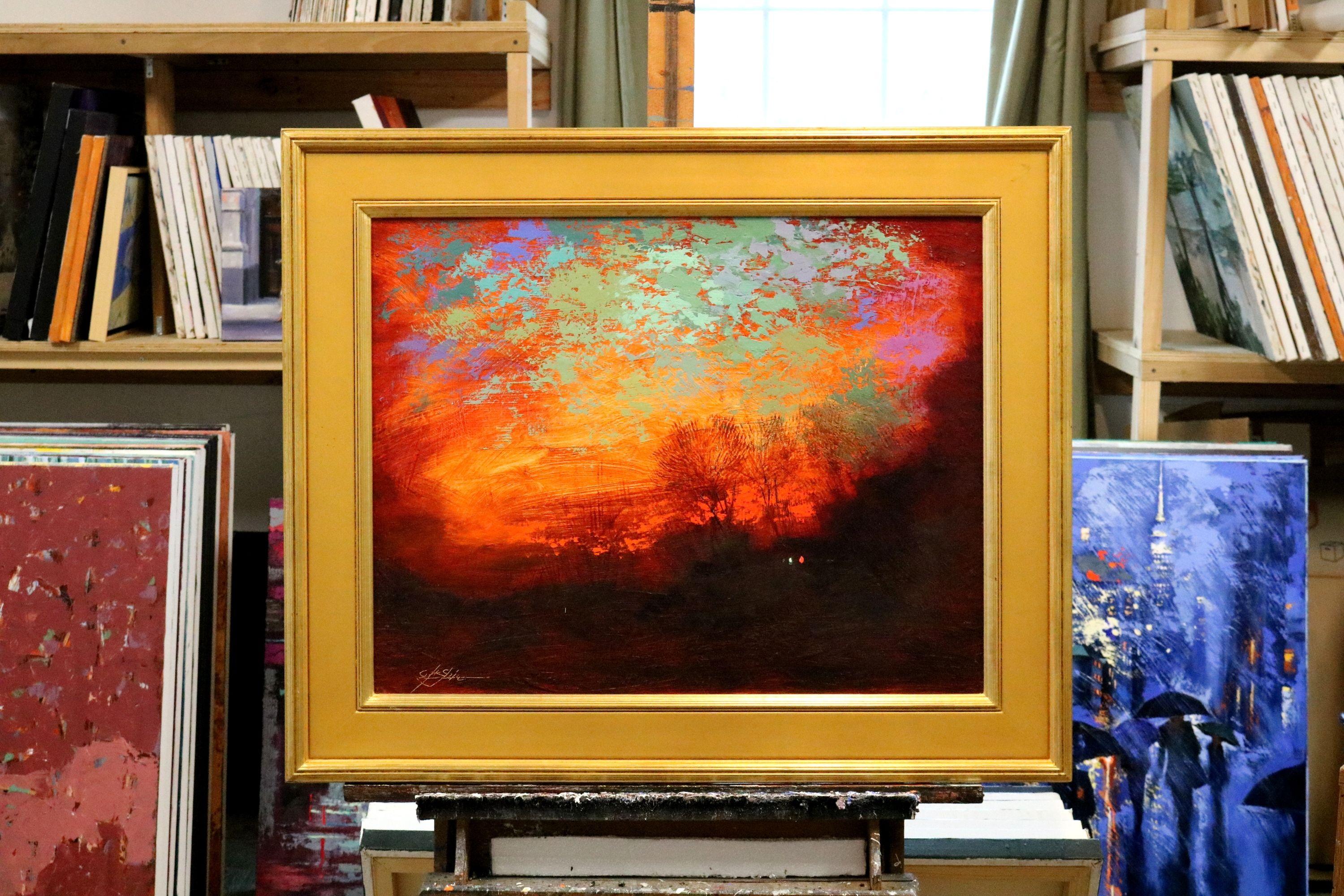 When Sun Goes Down 1, Painting, Oil on Canvas For Sale 4