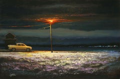 Winter Harbor, Painting, Oil on Canvas