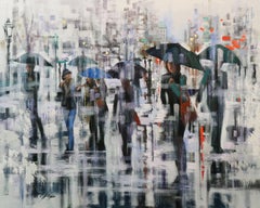 Winter Walk 3, Painting, Oil on Canvas