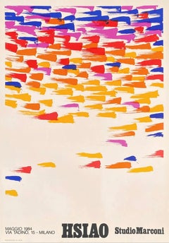 Chin Hsiao, Original 1984 Studio Marconi Exhibition Poster, Edition of 100