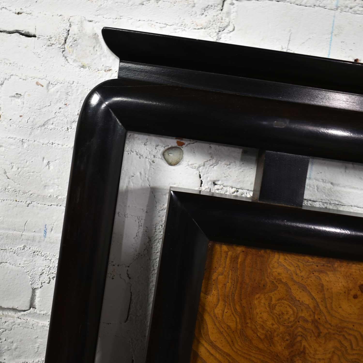 Chin Hua Black & Burl Wood Full-Size Headboard Raymond Sobota Century Furniture 5