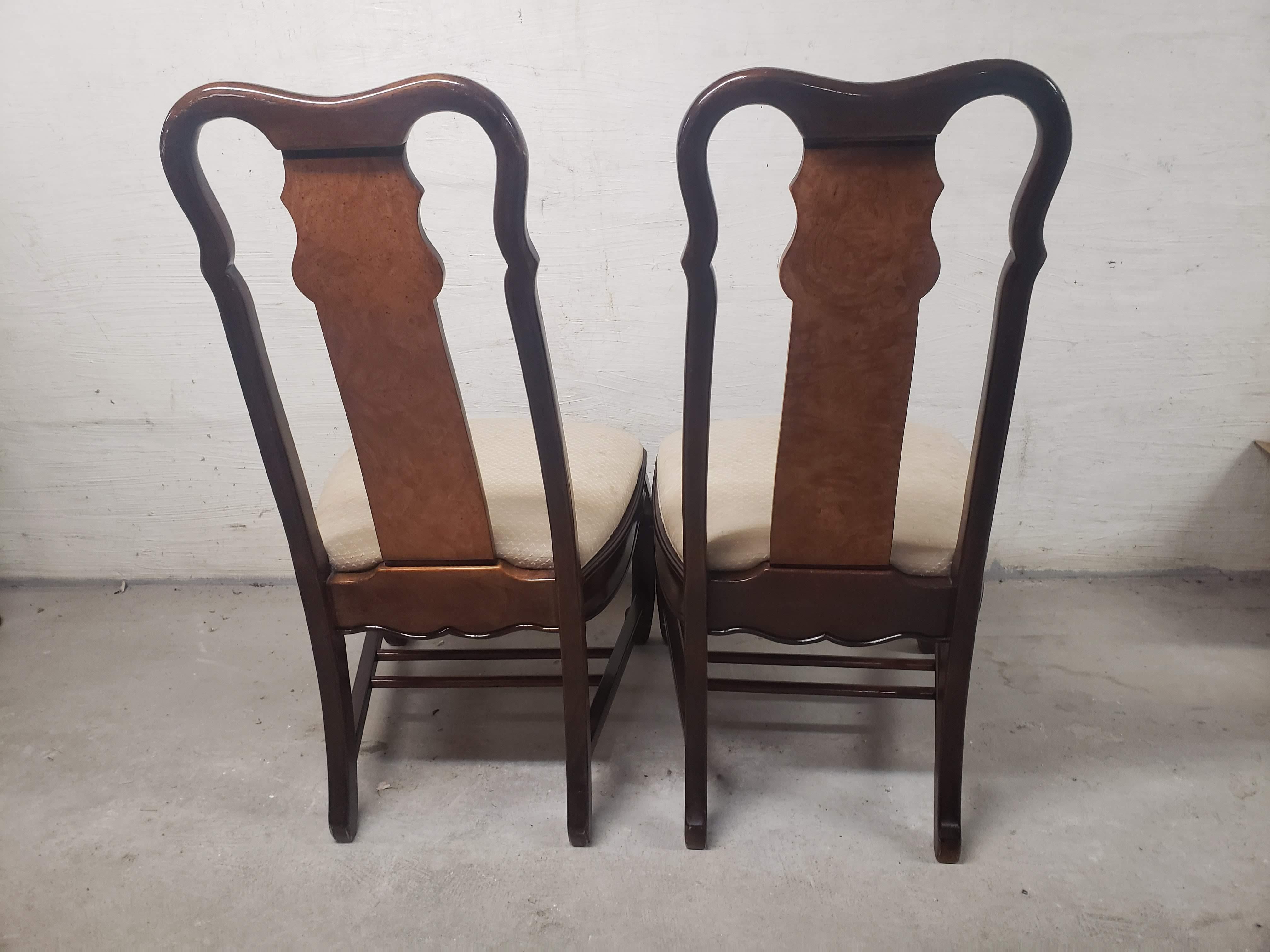 Late 20th Century Chin Hua Chinoiserie Dining Chairs 
