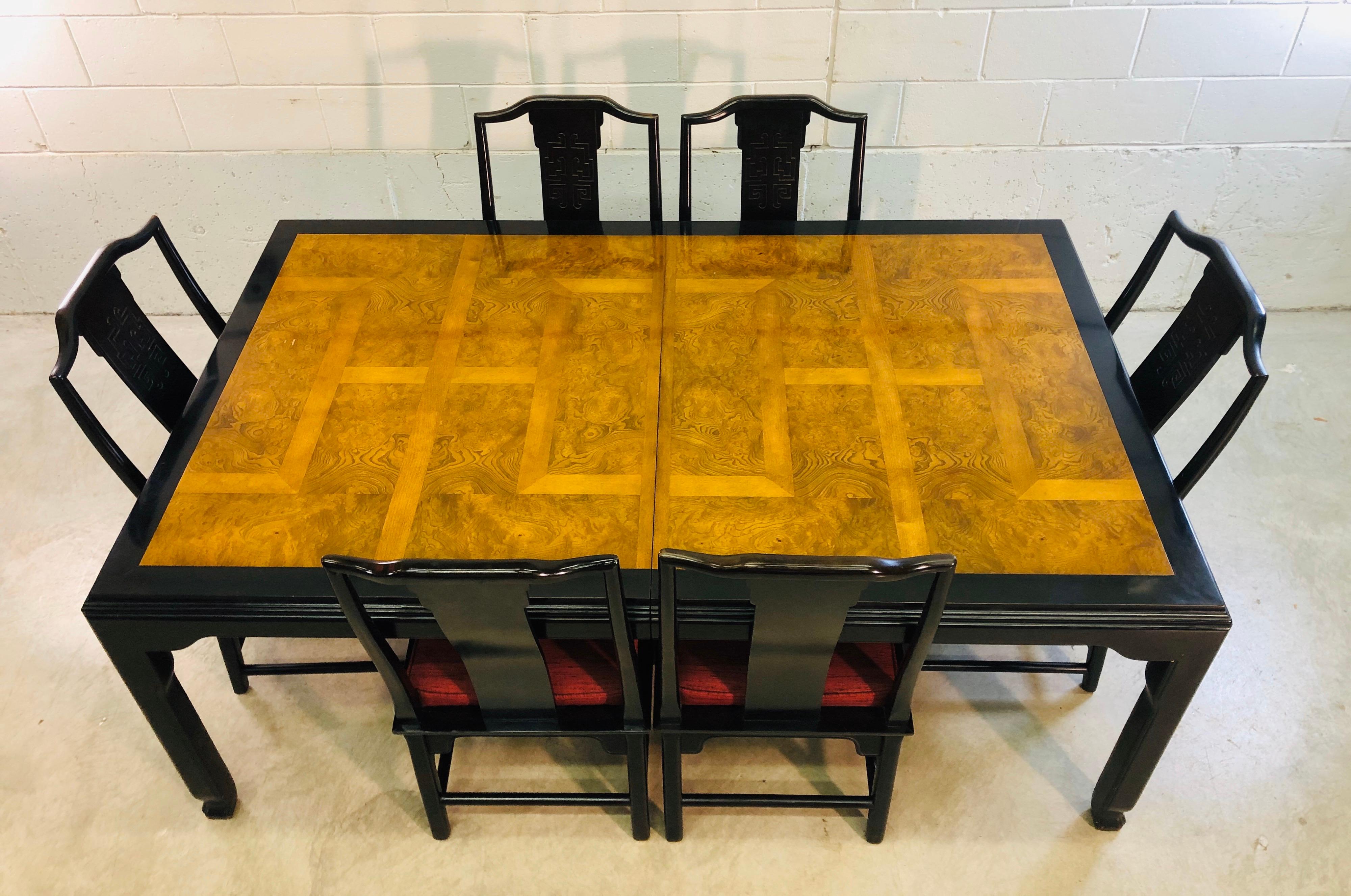 Chin Hua Dining Room Table Set by Ray Sabota for Century Furniture 2