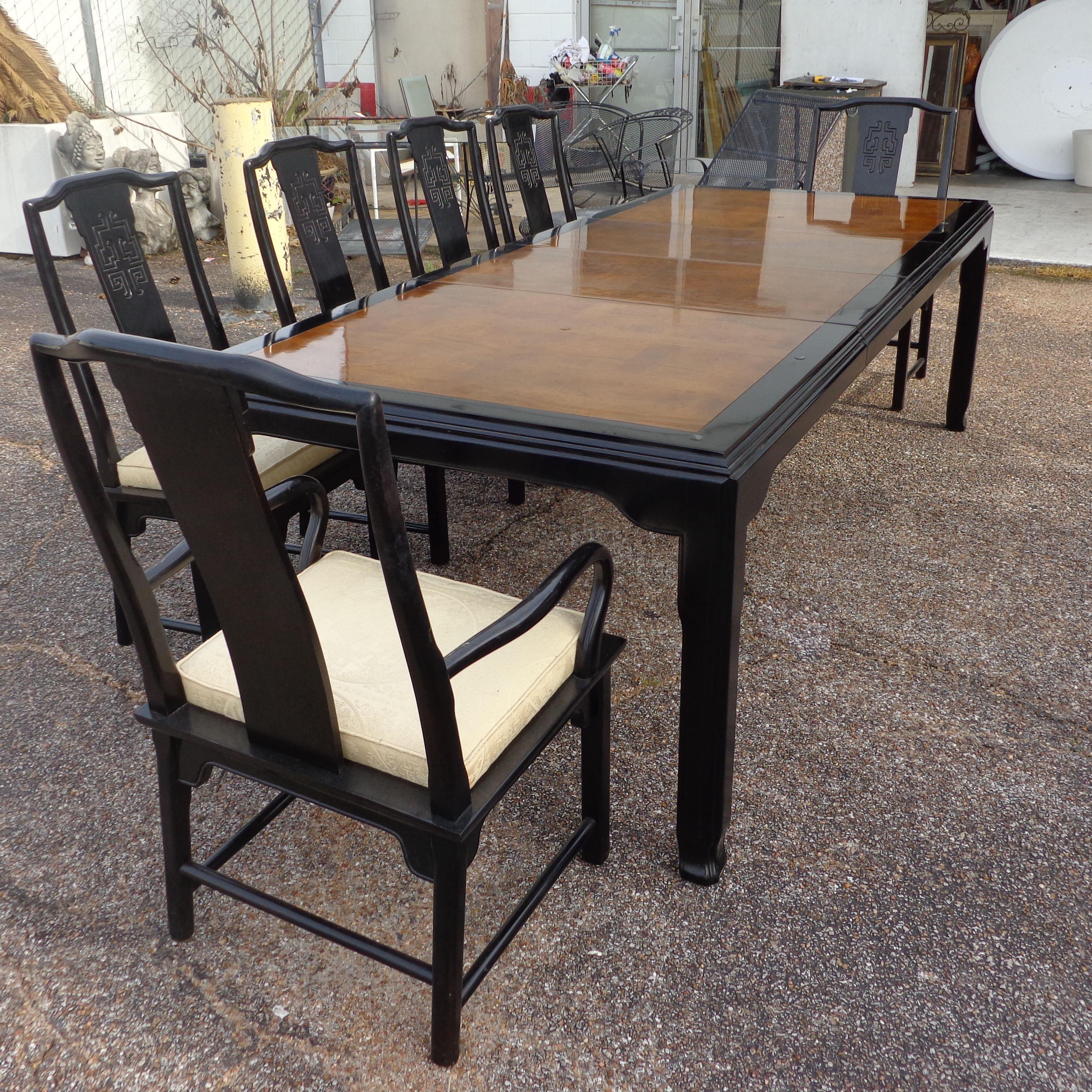 Table de salle à manger Chin Hua de 182,9 cm par Raymond Sobota pour Century Furniture Bon état - En vente à Pasadena, TX