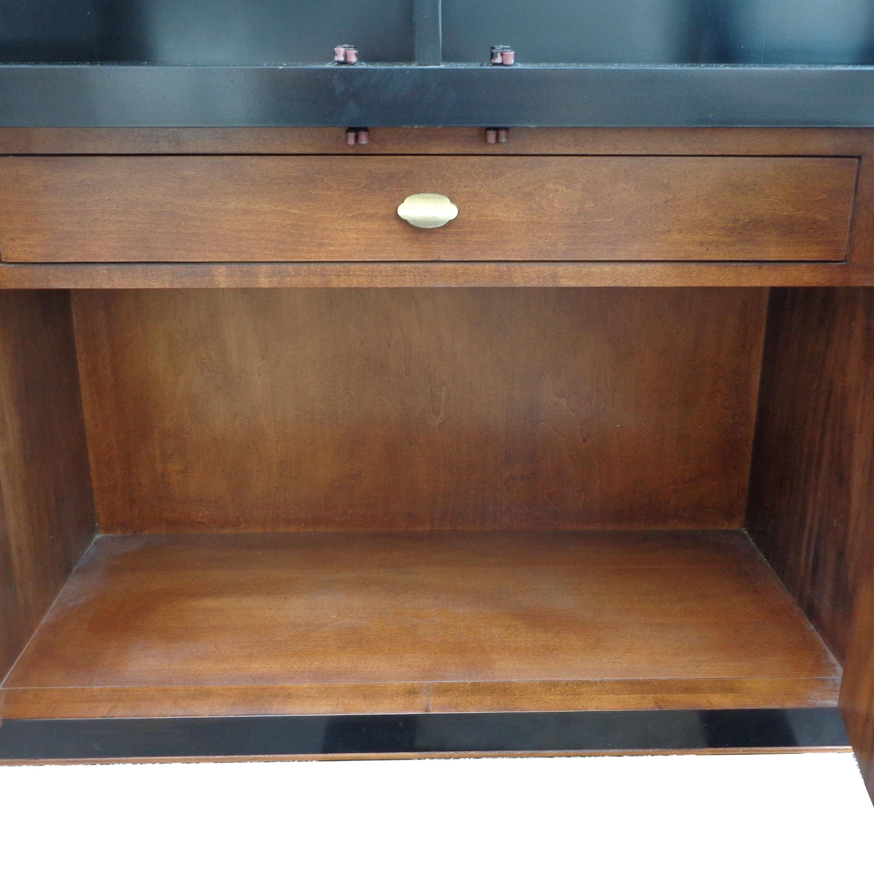Ebonized Chin Hua Display Cabinet by Raymond Sobota for Century Furniture For Sale