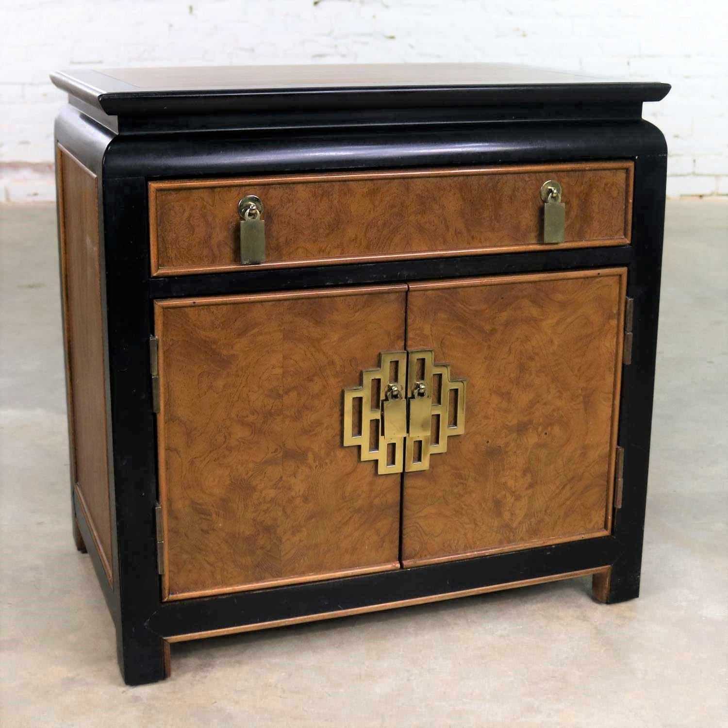American Chin Hua Nightstand End Table Cabinet by Raymond K Sobota for Century Furniture