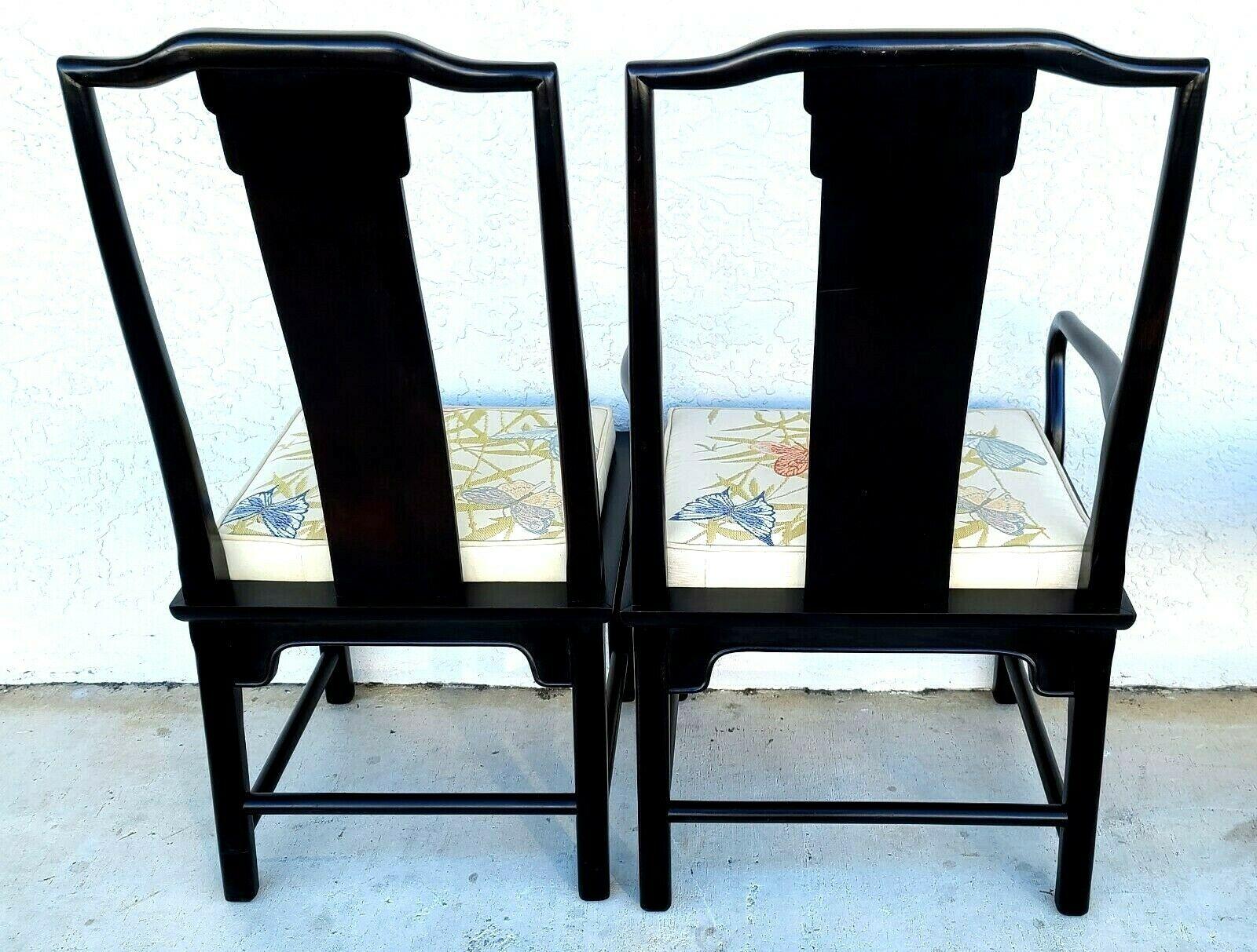 Chin Hua Raymond Sabota Asian Dining Chairs by Century Furniture -Set of 6 In Good Condition In Lake Worth, FL