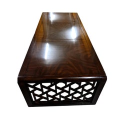 Chin Hua Waterfall Coffee Table with Fretwork Details