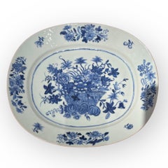 China, 18th Century, Blue-and-White Decorated Dish, circa 1760