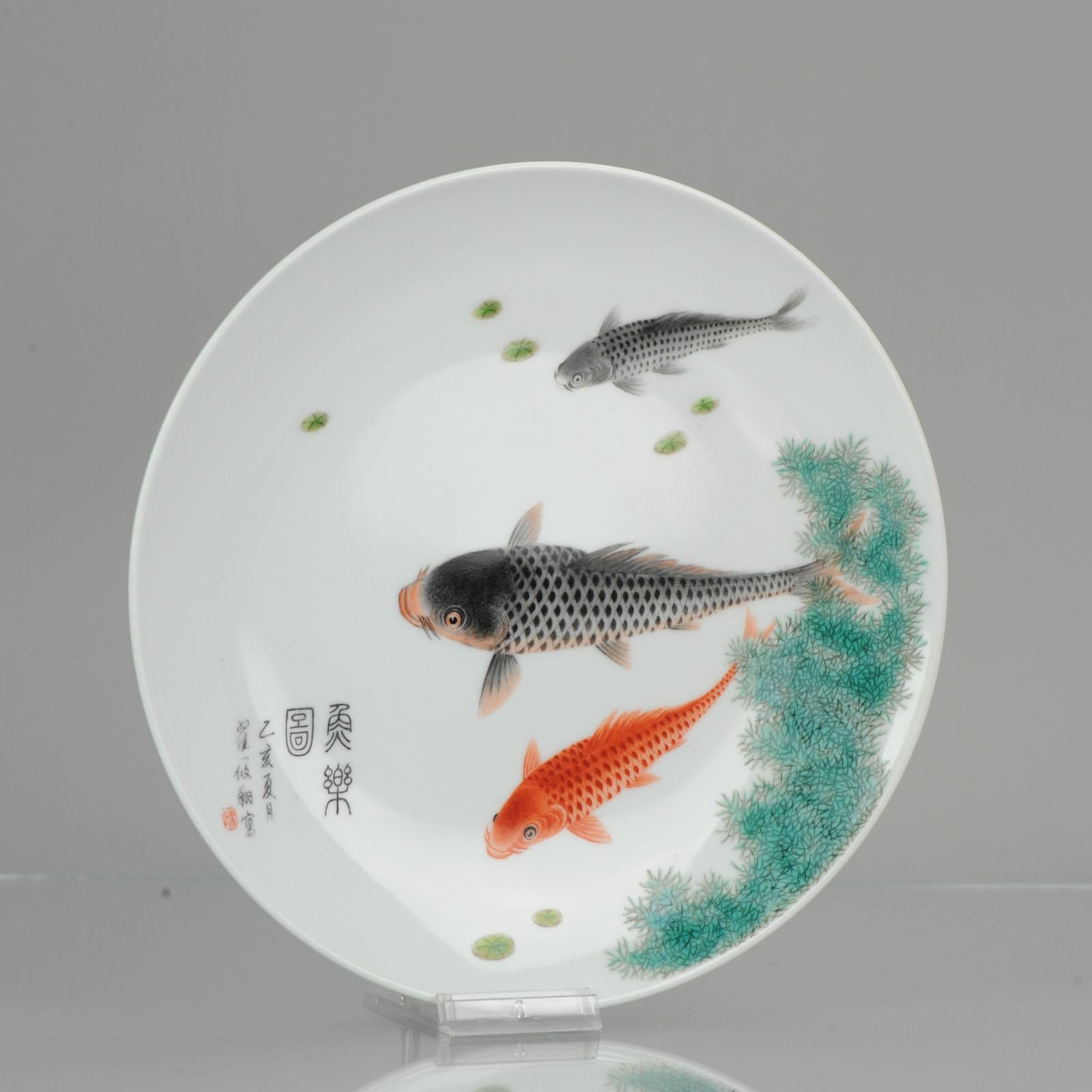 China 20th Century Winter Landscape Plate Chinese Porcelain Proc Period For Sale 9