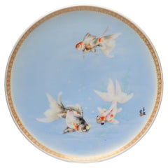 Vintage China 20th Century Winter Landscape Plate Chinese Porcelain PROC Period