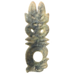 China Ancient Hongshan Culture Jade "Human & Dragon" Ornament 3500-3000 BC
