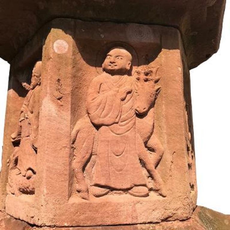 China Antique Qing Monumental Buddhist Stone Pagoda 5