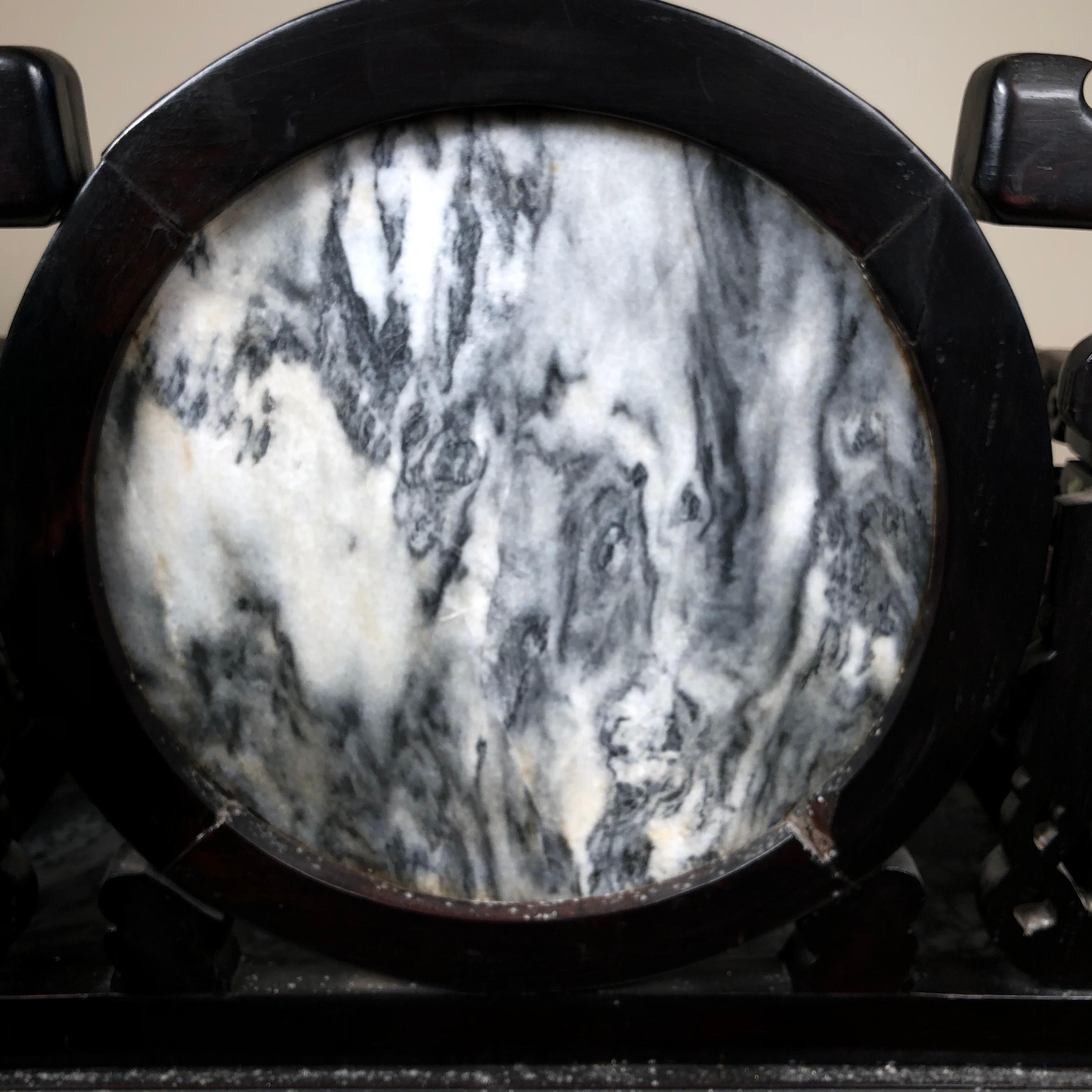 Cina Sedia antica di pregio con pietre da sogno e madreperla  Intarsio in vendita 10