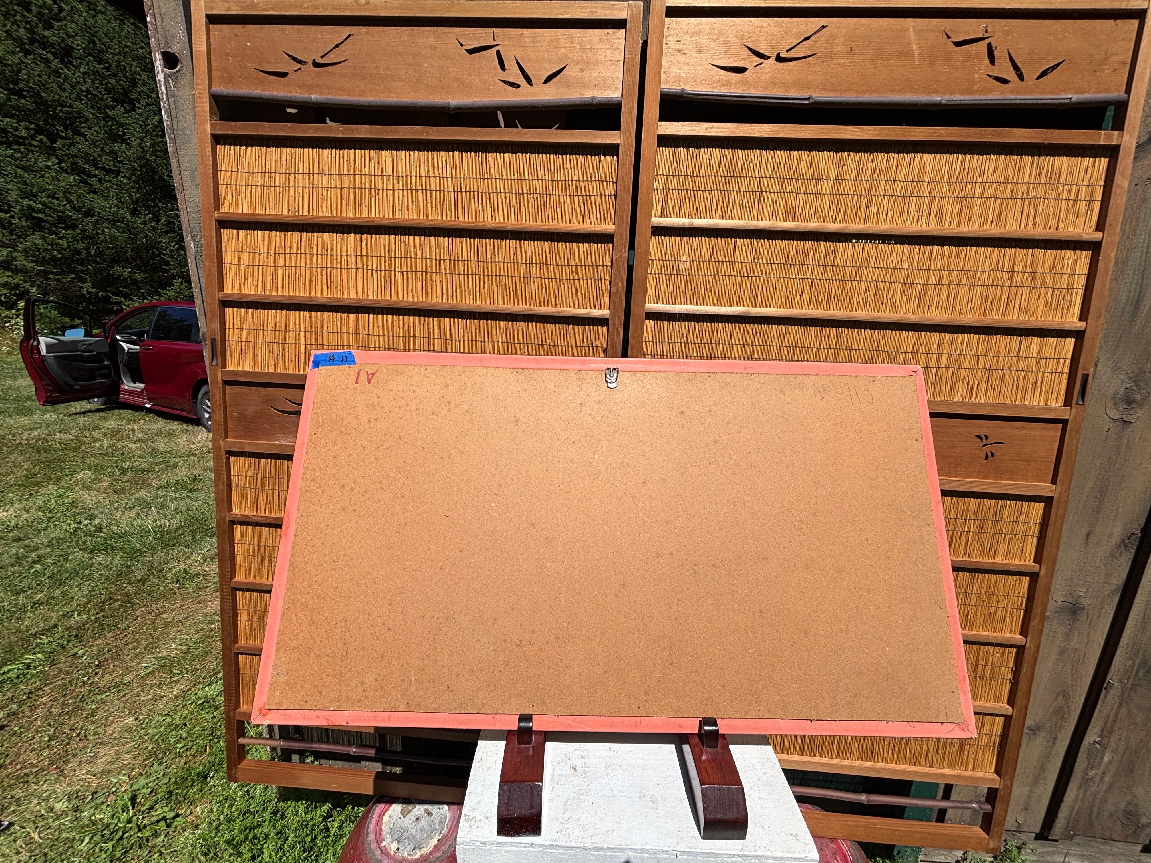 China Schwarz-Weiß-Mondlicht Vier Gebirgszüge Steinmalerei im Angebot 3