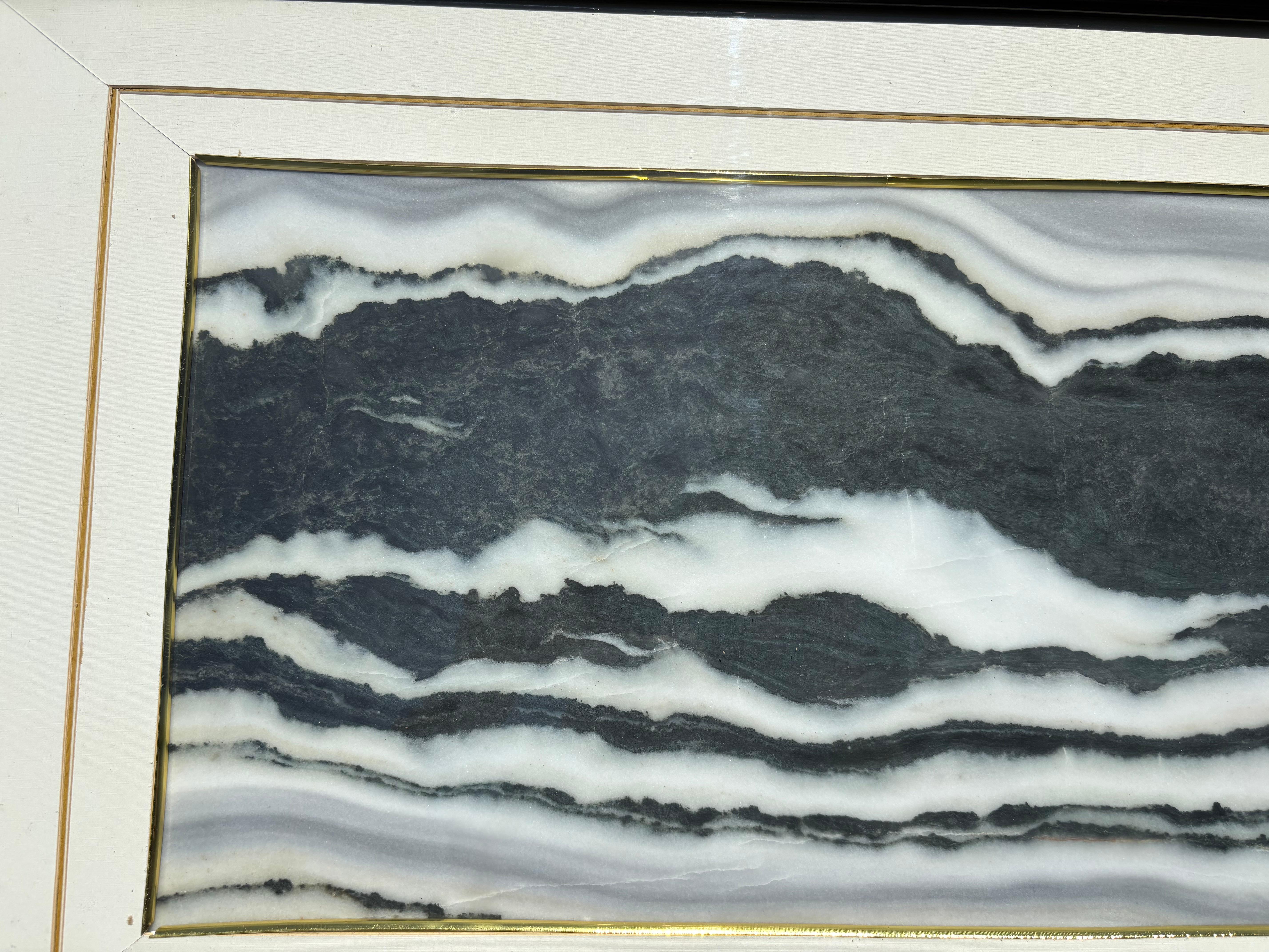 China Schwarz-Weiß-Mondlicht Vier Gebirgszüge Steinmalerei im Zustand „Gut“ im Angebot in South Burlington, VT