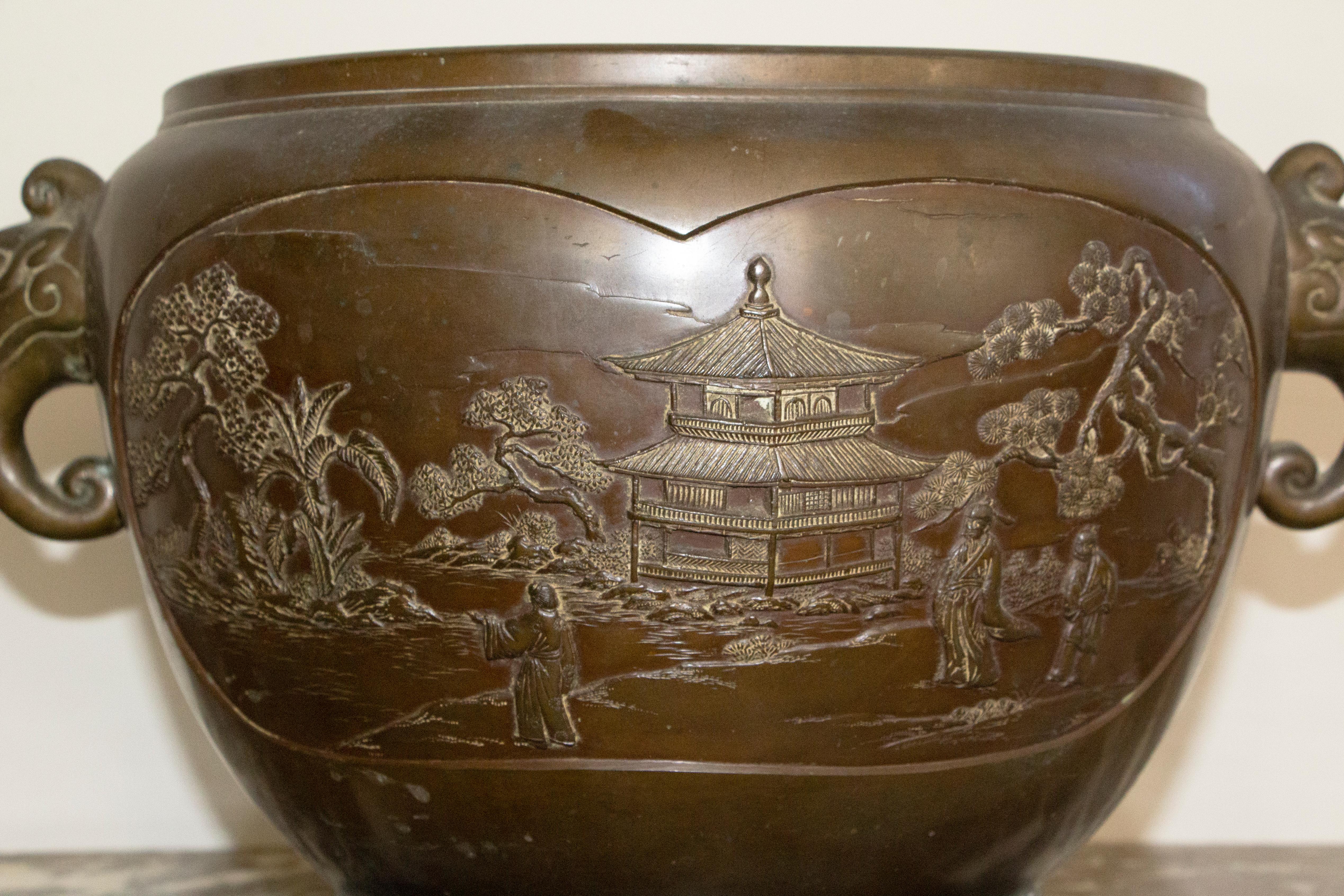 chinese bronze pot