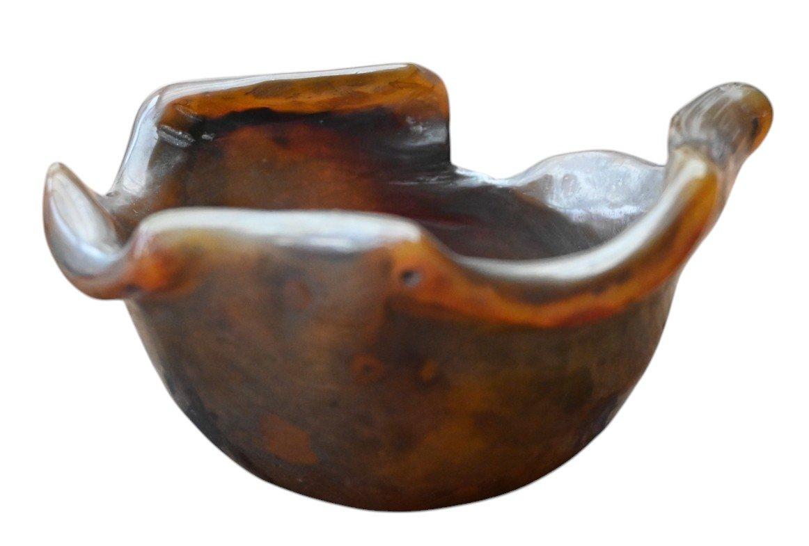 Qing Chine, lave-brosse en agate sculptée, 19e siècle en vente