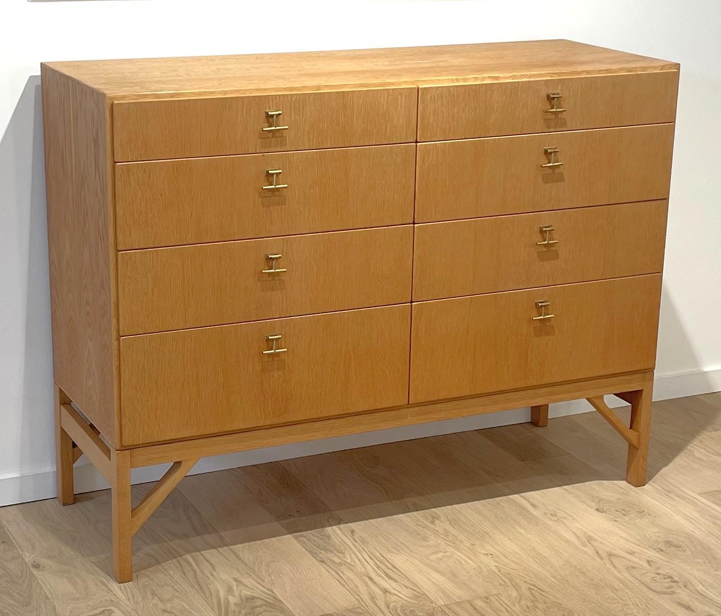 Metalwork China chest of drawers by Borge Mogensen For Sale