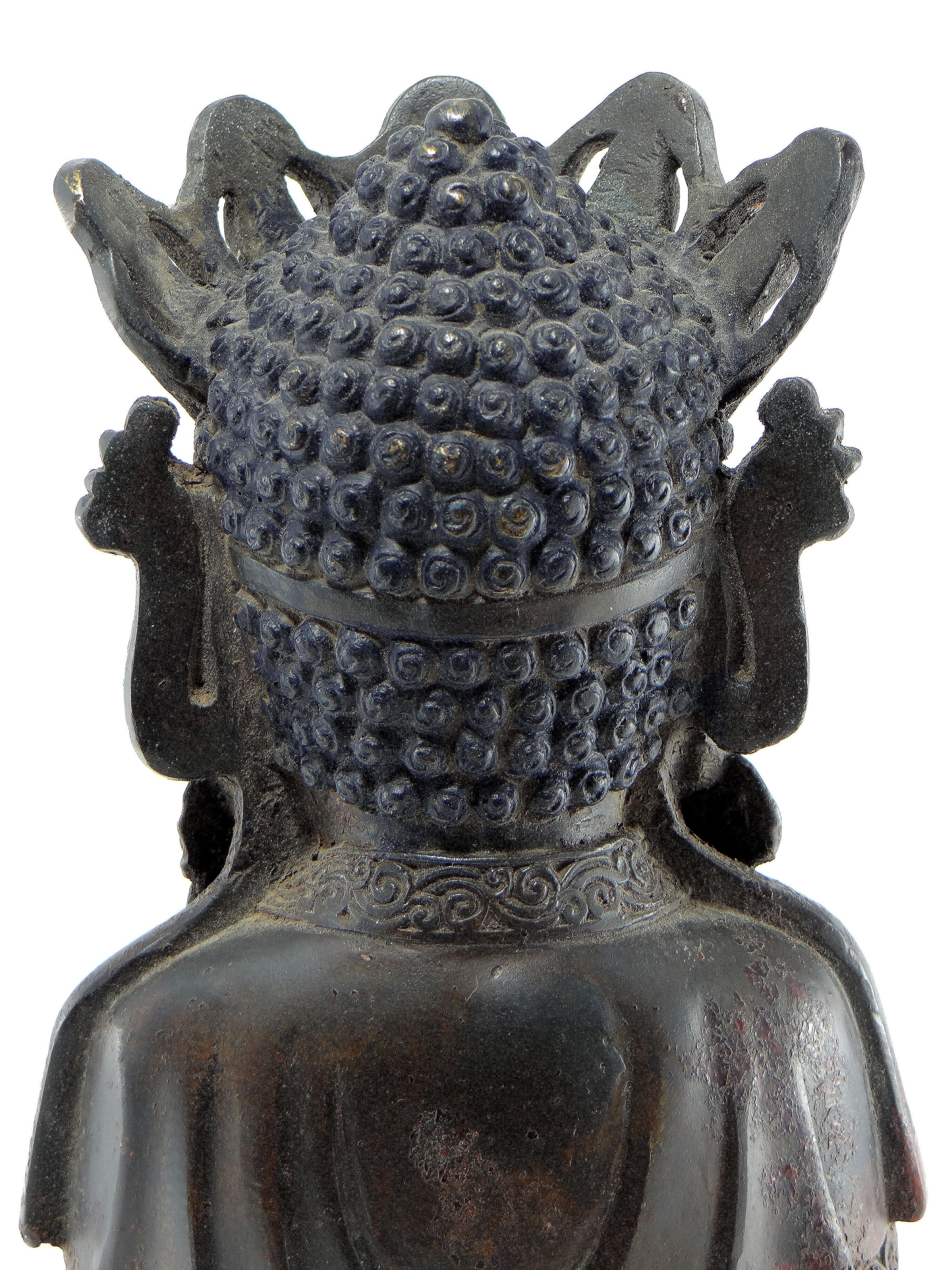 China Eighteenth Century, Bronze Statuette of Bodhisattva in Ming Style 1