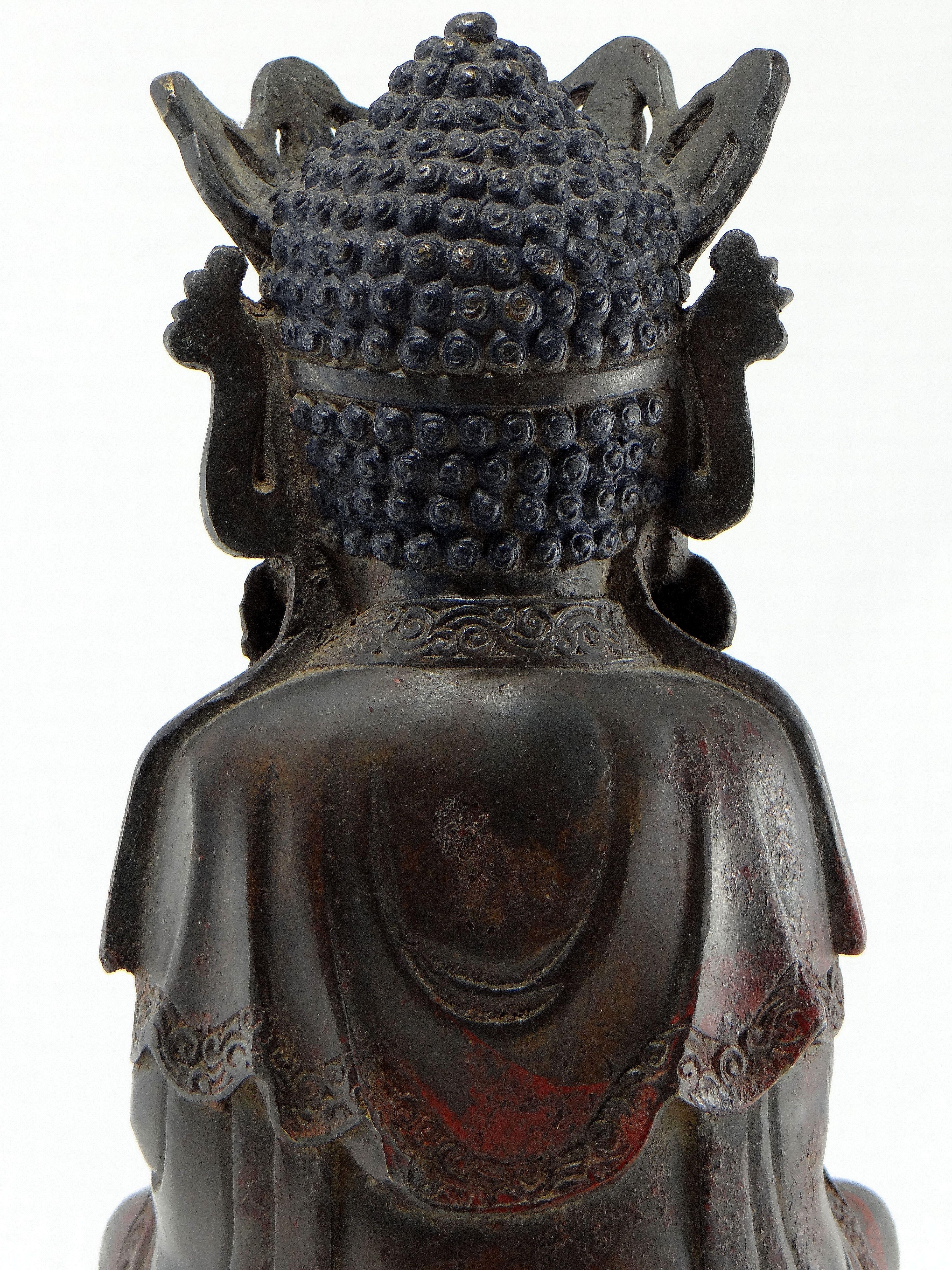 China Eighteenth Century, Bronze Statuette of Bodhisattva in Ming Style 2