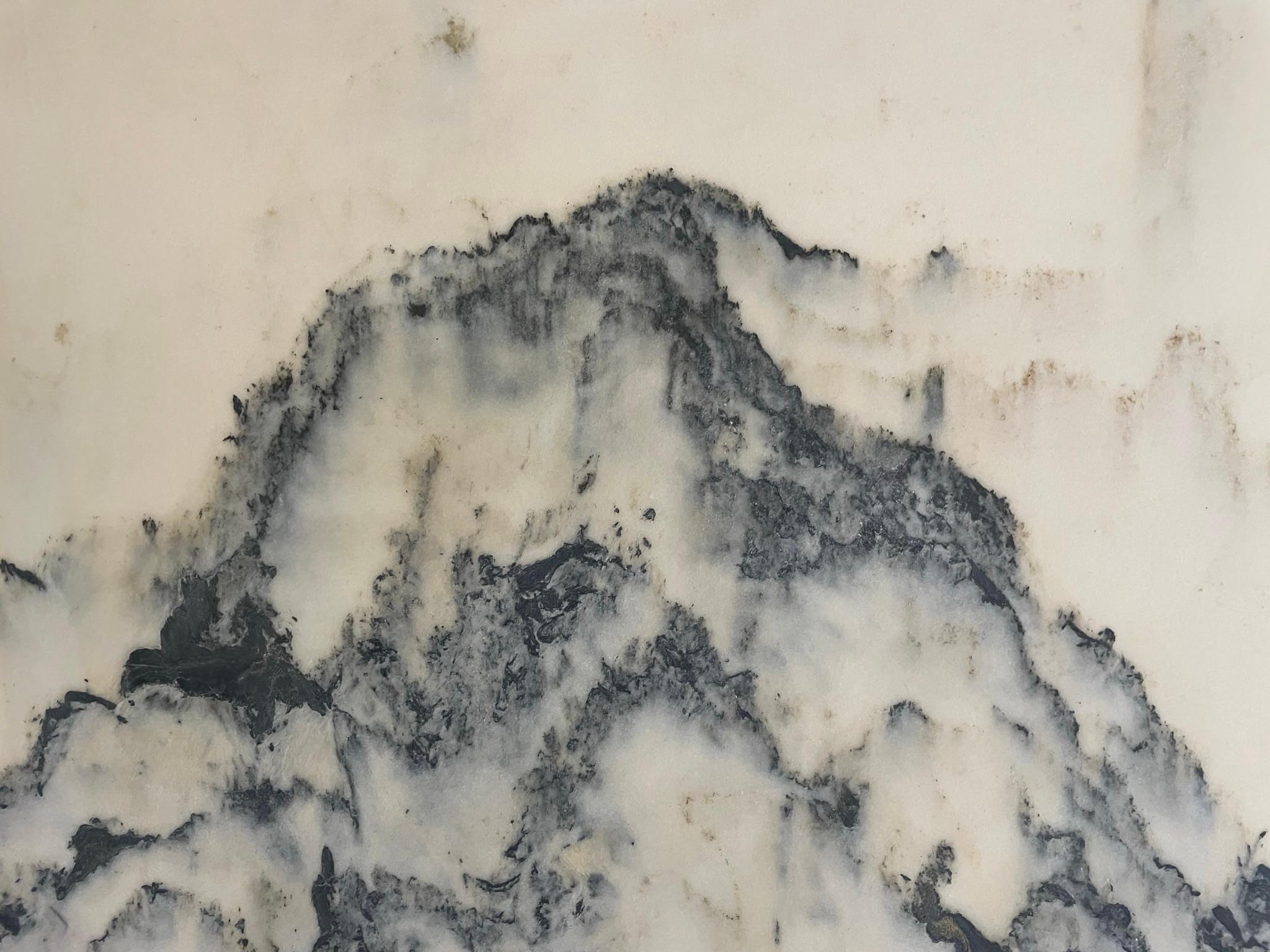 Extra großer natürlicher Marmorstein „Painting“ Magnificent Mountain Peak aus China, China  im Angebot 4